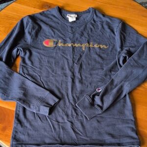 Champion Men's Navy Crewneck Sweater